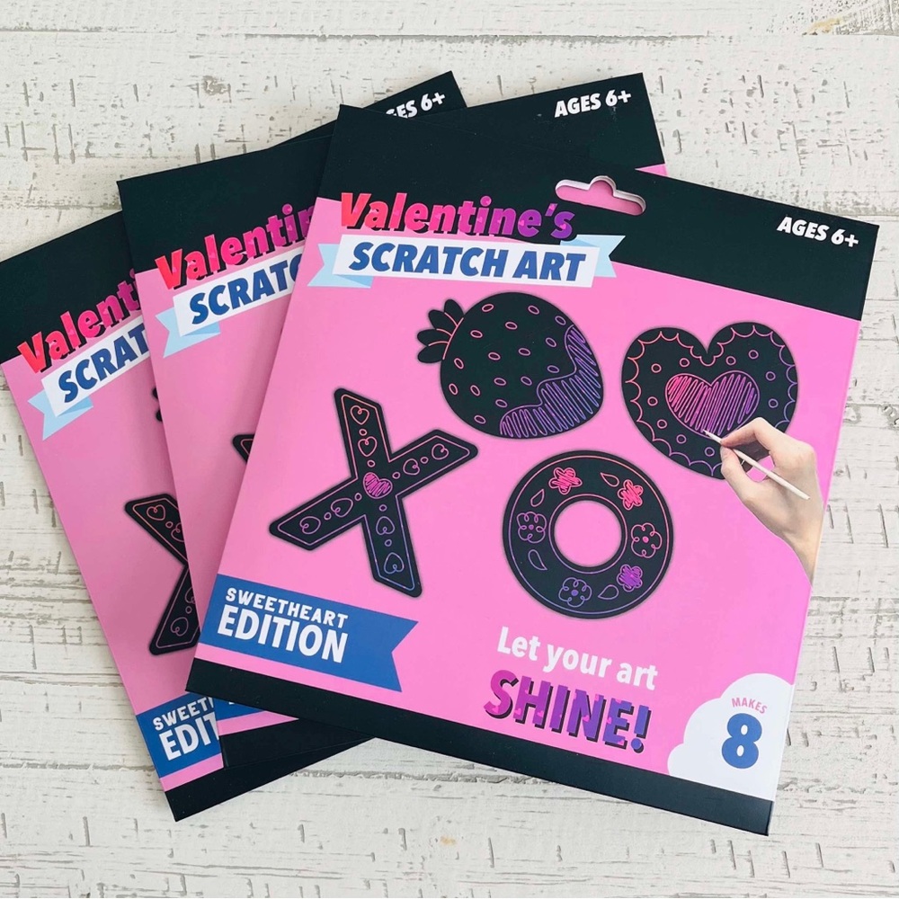 Kohl's Valentine's Scratch Art Sweetheart Edition (Bundle of 3)